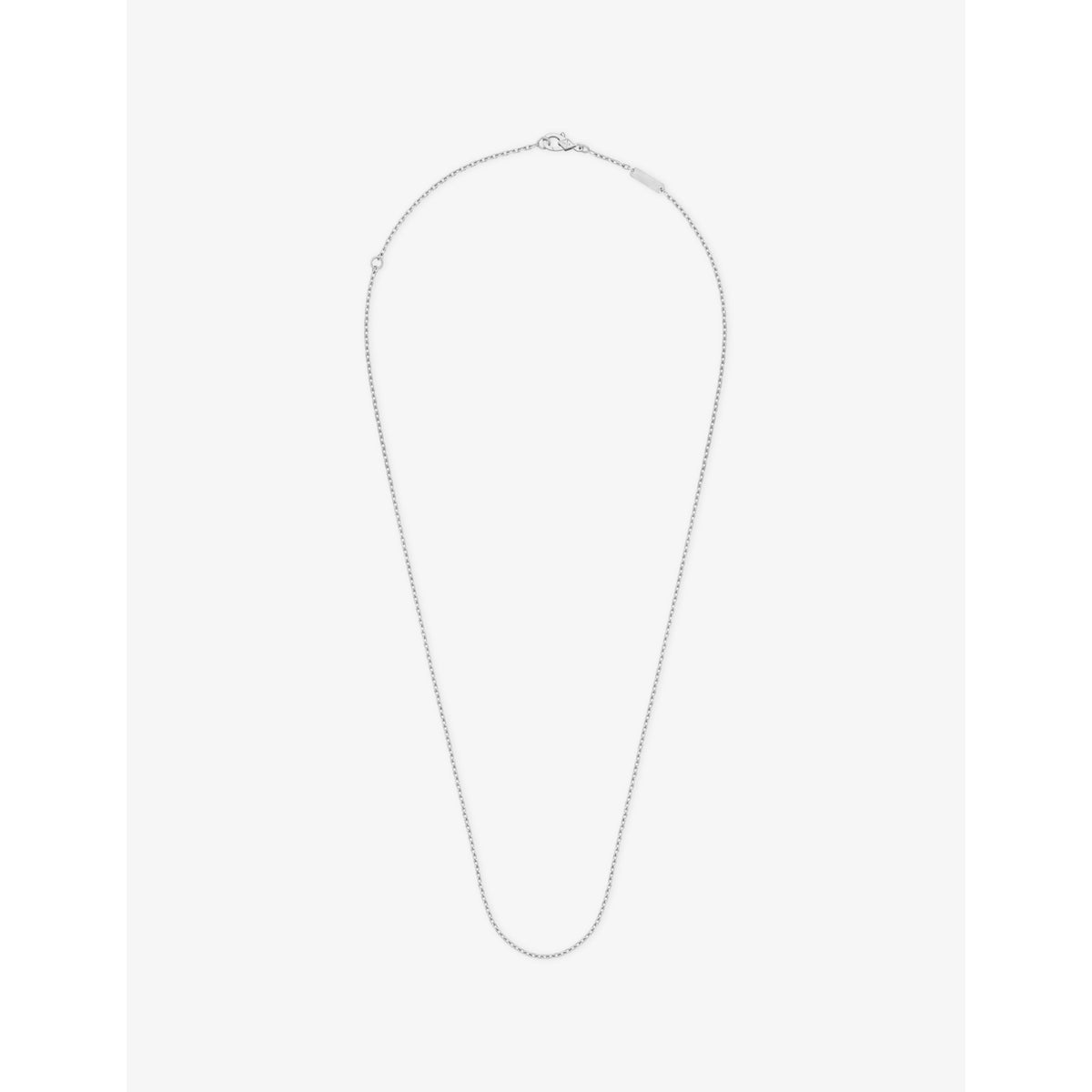 Van Cleef & Arpels 18ct white gold trace chain necklace (British brand)