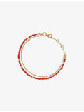 Astley Clarke red carnelian bracelet adjustable, imported from the UK