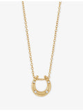 Astley Clarke horseshoe necklace with white sapphire, imported from the UK