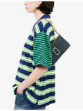 Marc Jacobs denim shoulder bag with interchangeable straps (British brand)