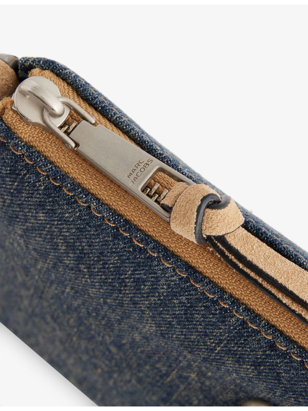 Marc Jacobs denim shoulder bag with interchangeable straps (British brand)