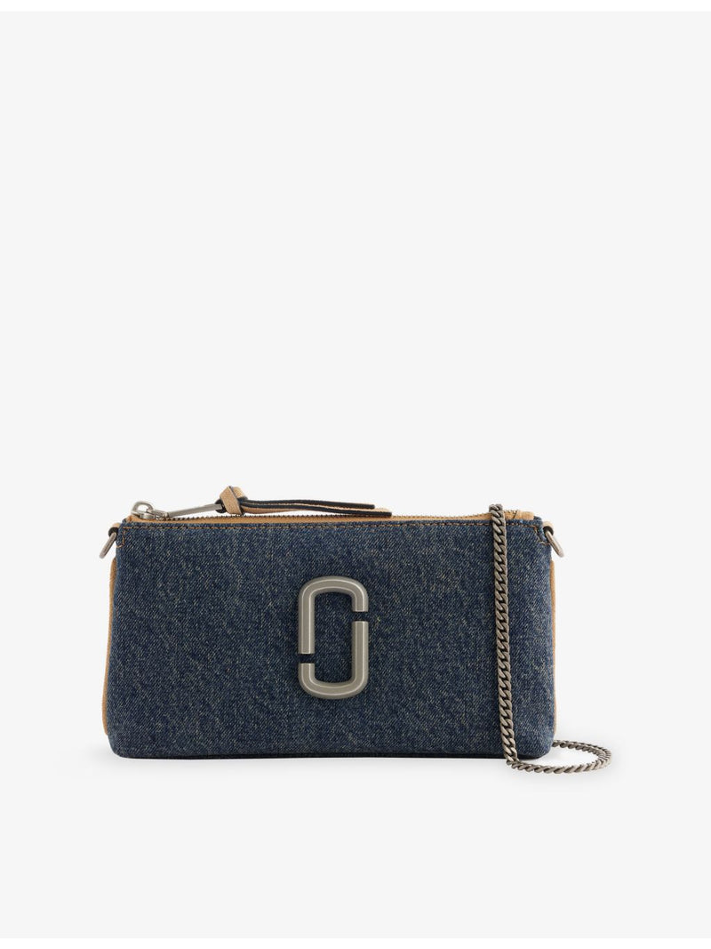 Marc Jacobs denim shoulder bag with interchangeable straps (British brand)
