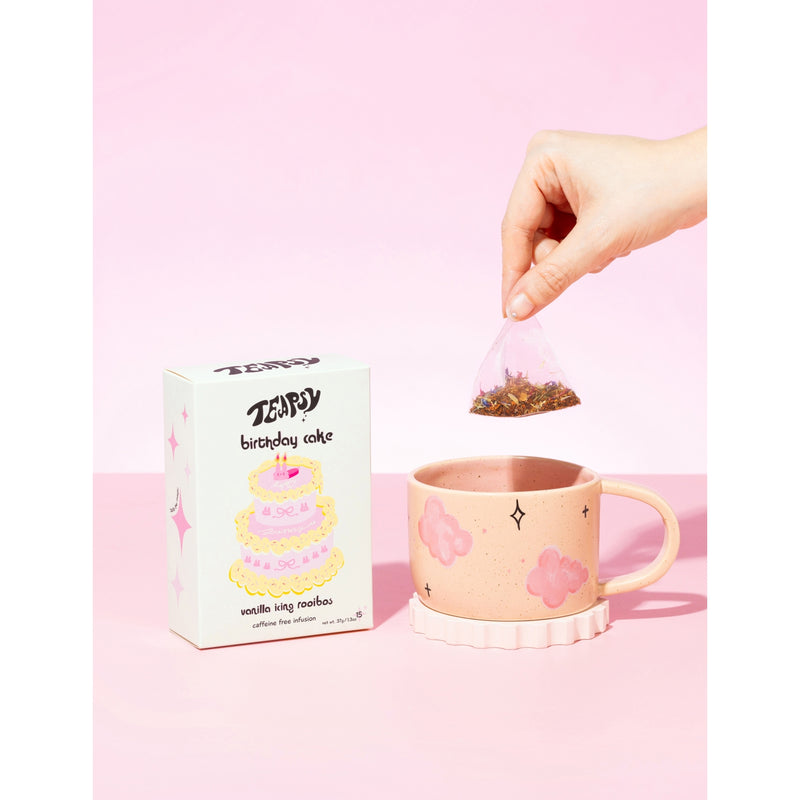 Teapsy birthday cake rooibos tea 15 bags, imported from the UK