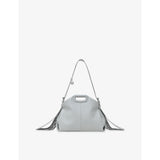 Miss M Leather Shoulder Bag - BLACK