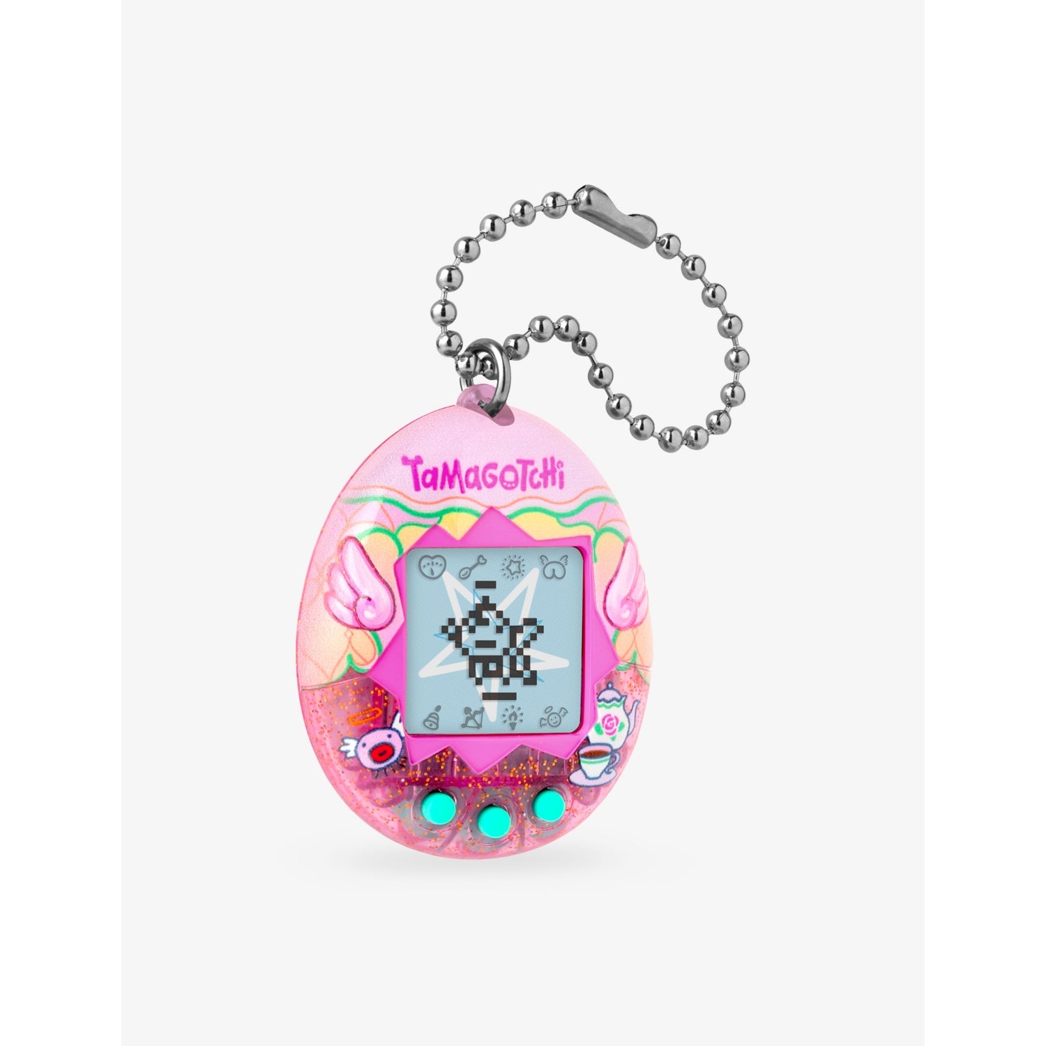 Tamagotchi Angel Teacup digital pet toy, 5cm tall - British product