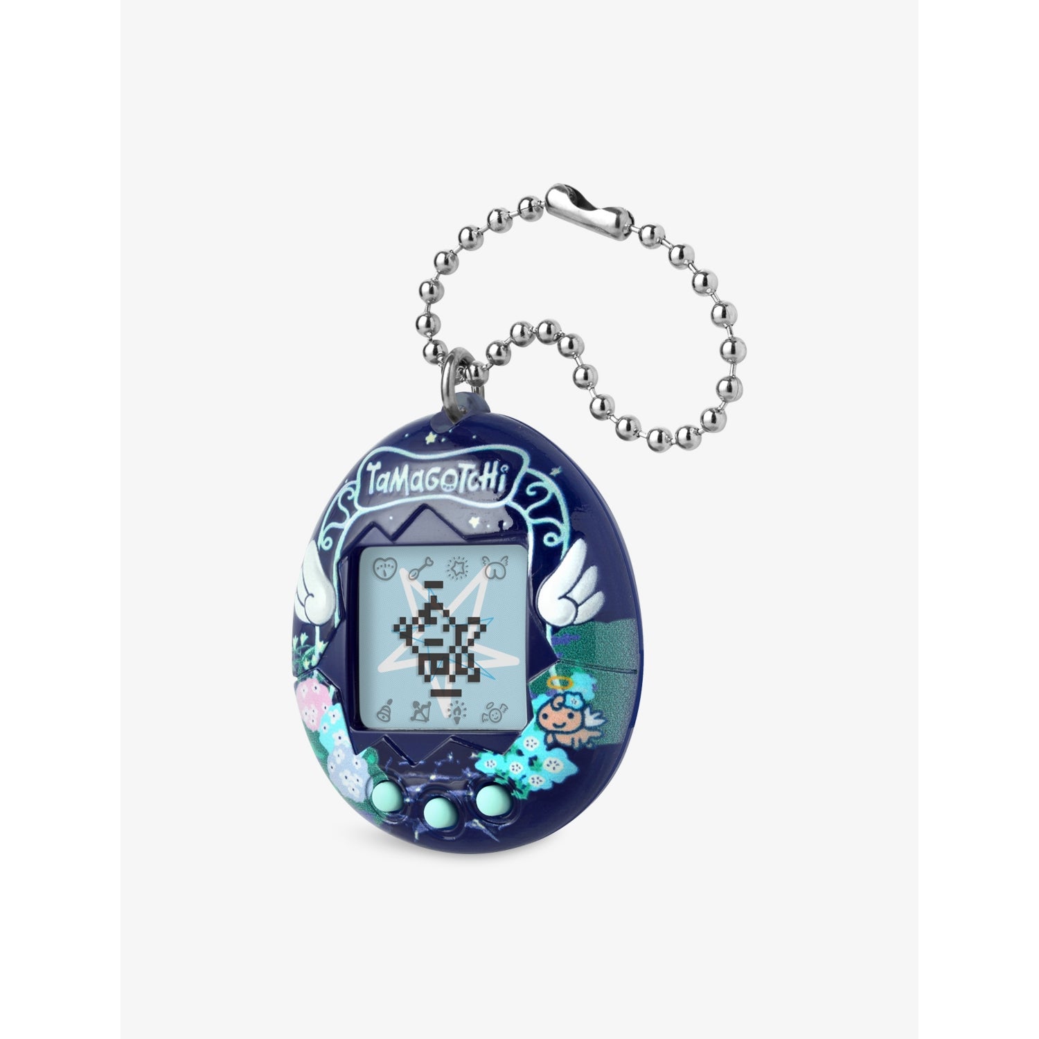 Tamagotchi Original Angel Night Garden digital pet 5cm, imported from the UK