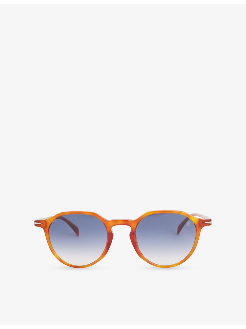 David Beckham round-frame acetate sunglasses with tortoiseshell pattern - British product
