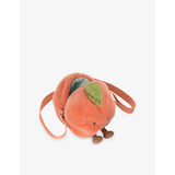 Jellycat Amuseables Peach soft shoulder bag 18cm, UK version