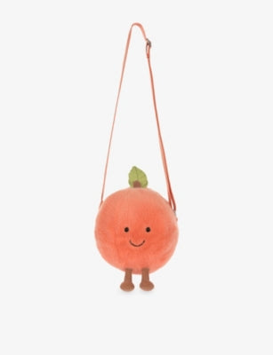 Jellycat Amuseables Peach soft shoulder bag 18cm, UK version