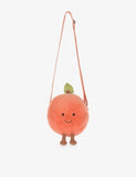 Jellycat Amuseables Peach soft shoulder bag 18cm, UK version