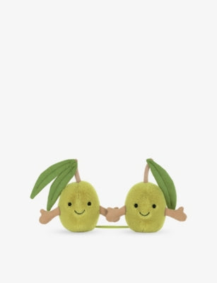 Jellycat Amuseables pair of olives soft toy 18cm, UK version