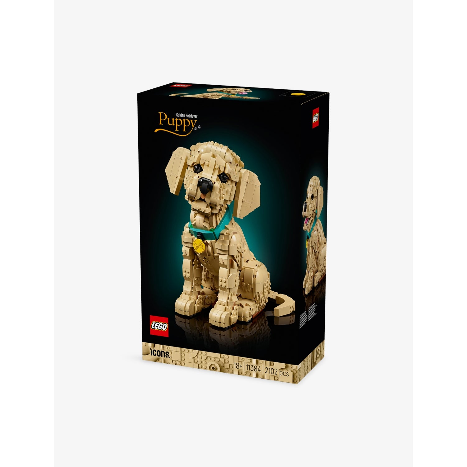 LEGO Icons golden retriever puppy playset 11384, 2102 pieces (British brand)