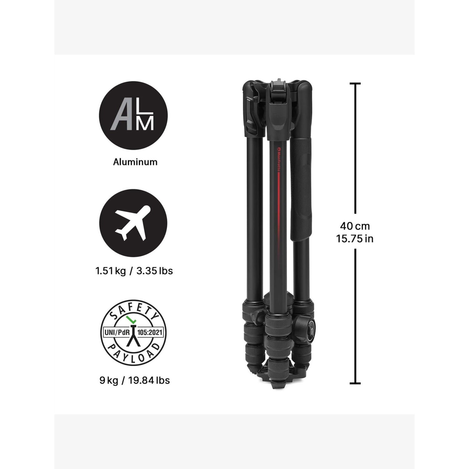 Manfrotto Befree Advanced AS aluminium travel tripod kit - British product