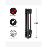 Manfrotto Befree Advanced AS carbon fibre travel tripod, imported from the UK