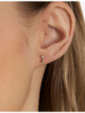 Astrid & Miyu 14ct gold lab-grown diamond stud earrings - British product