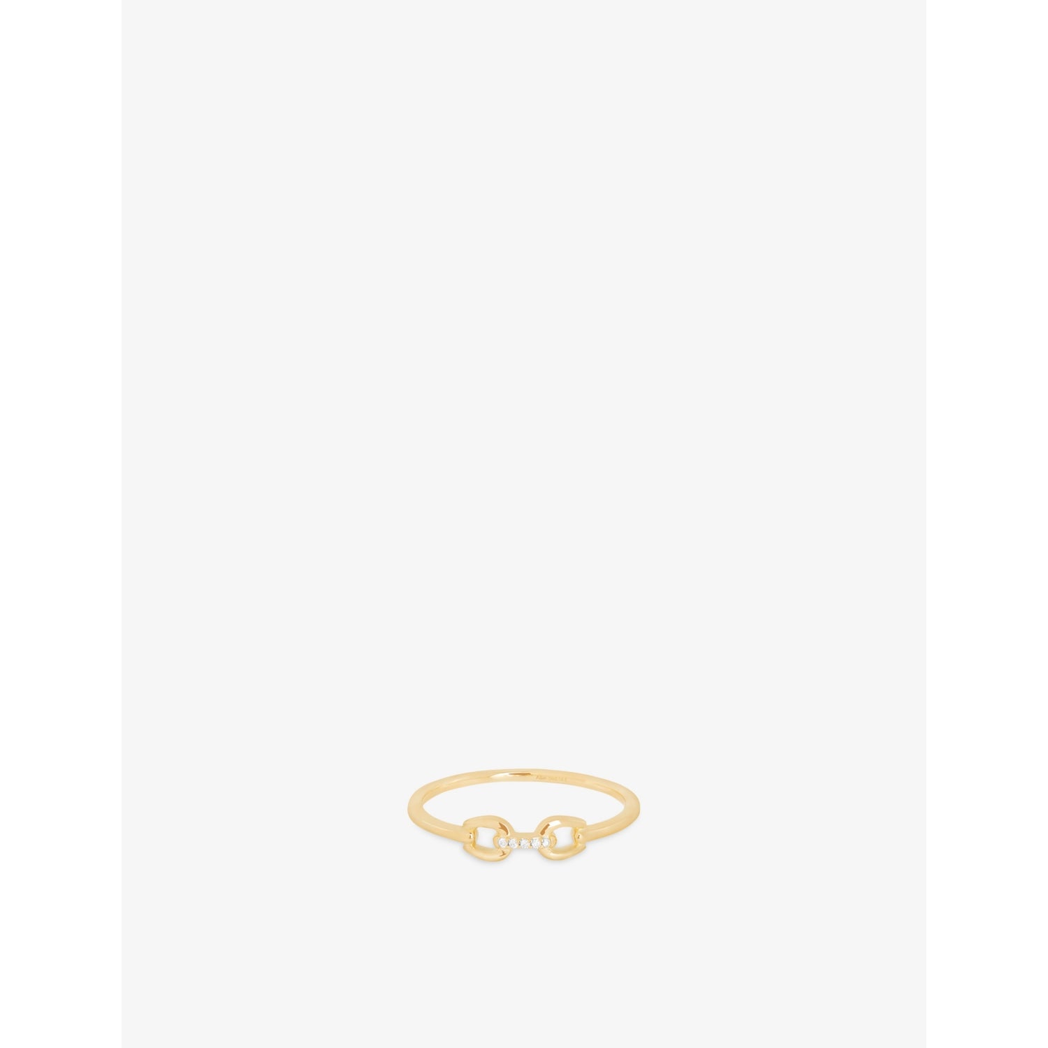Hardware 14ct Yellow-Gold and Lab-Grown Pavé Diamond Ring - L