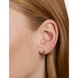 Astrid & Miyu 18ct gold-plated sterling silver hoop earrings (British brand)