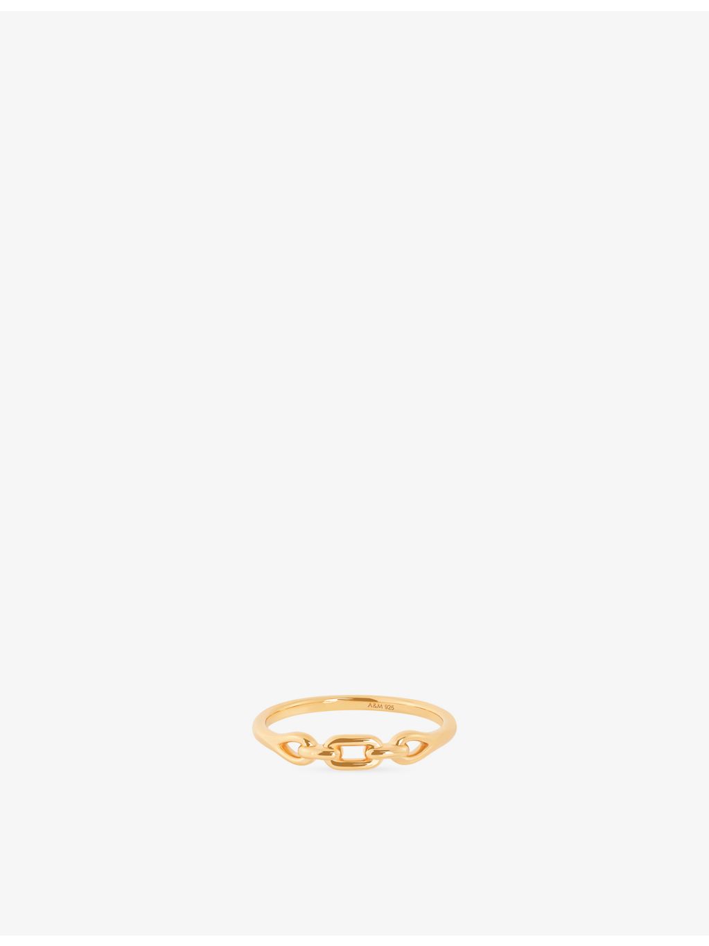 Astrid & Miyu 18ct gold-plated sterling silver ring, UK version