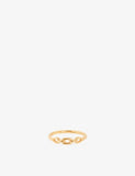 Astrid & Miyu Link Hardware 18ct Yellow Gold-Plated Sterling Silver Ring