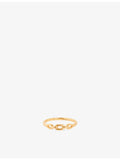Astrid & Miyu 18ct gold-plated sterling silver ring, UK version