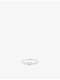 Astrid & Miyu rhodium-plated sterling-silver ring, UK version