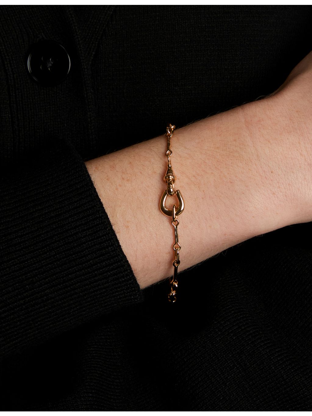 Astrid & Miyu chain bracelet 18ct gold-plated brass adjustable - British product