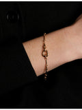 Astrid & Miyu chain bracelet 18ct gold-plated brass adjustable - British product