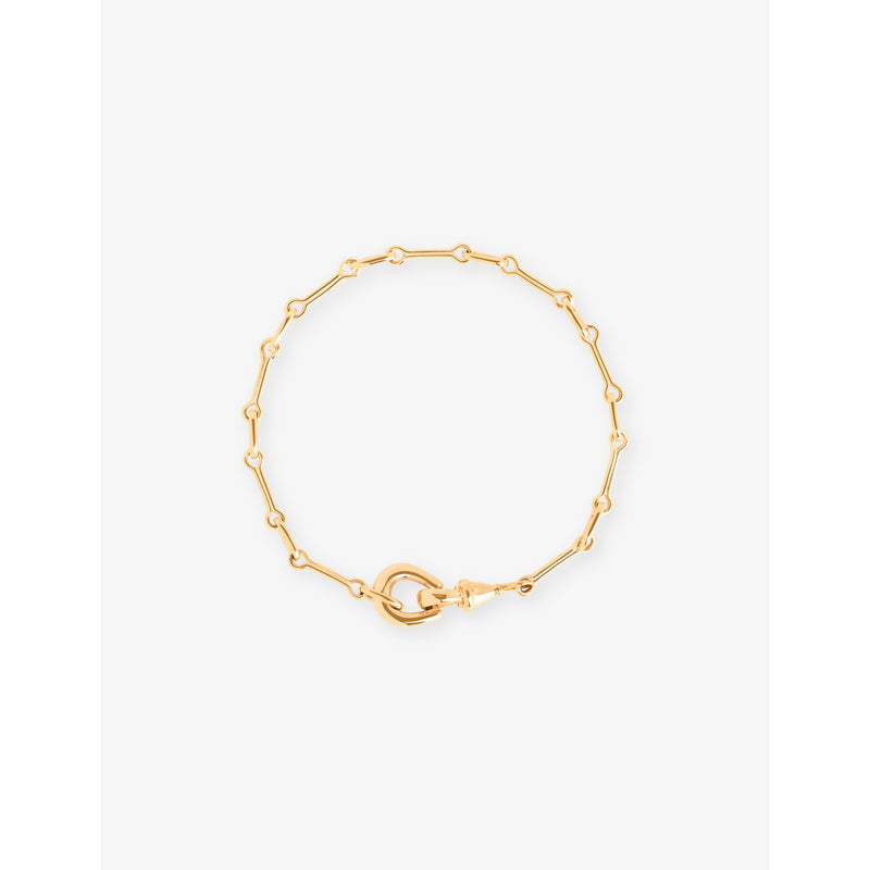 Link Hardware 18ct Yellow Gold-Plated Brass Chain Bracelet - 16.5CM