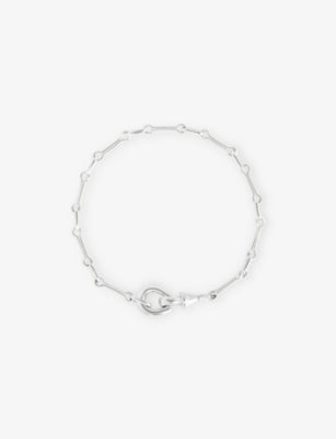 Astrid & Miyu Link Hardware Rhodium-Plated Brass Chain Bracelet