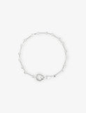 Astrid & Miyu Link Hardware Rhodium-Plated Brass Chain Bracelet