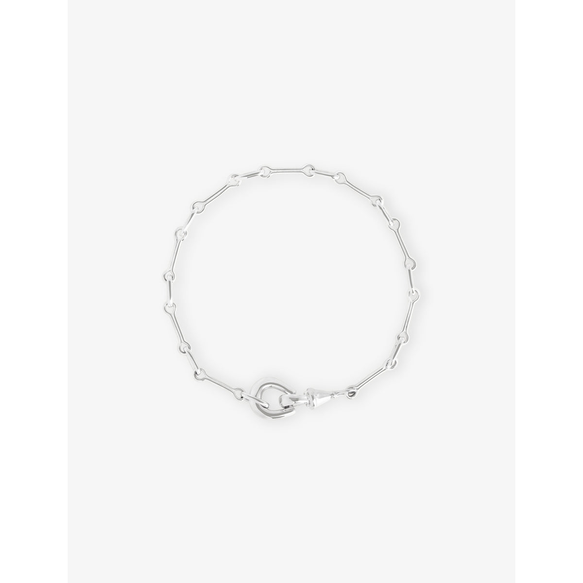Link Hardware Rhodium-Plated Brass Chain Bracelet - 16.5CM