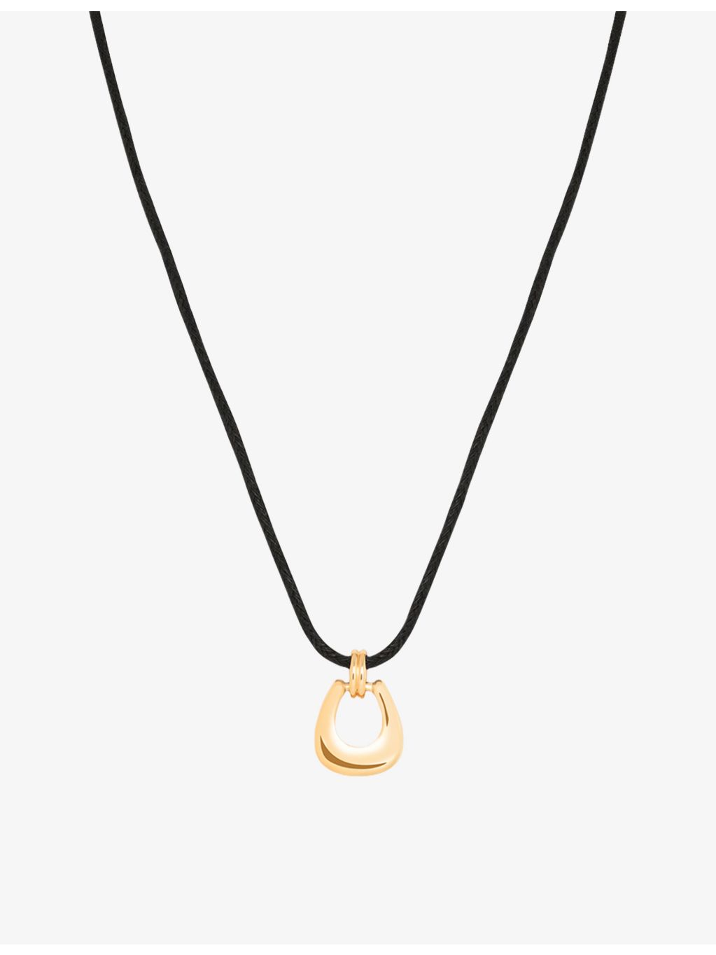 Astrid & Miyu gold-plated horseshoe pendant necklace - British product