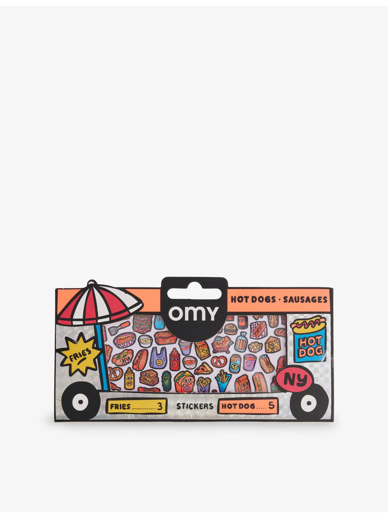 OMY Hot Dog Shop sticker sheet, imported from the UK