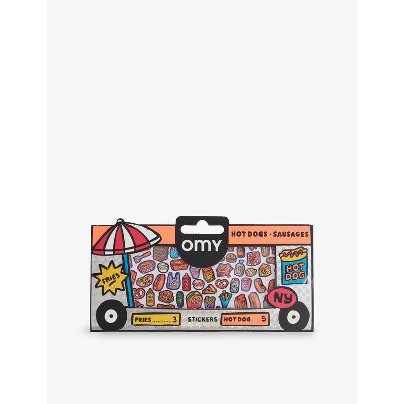 OMY Hot Dog Shop sticker sheet, imported from the UK