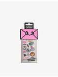 OMY Messages holographic sticker sheet with 18 stickers (British brand)
