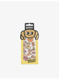 OMY croissant sticker sheet with 18 holographic stickers (British brand)
