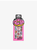 OMY doughnut sticker sheet with 18 holographic stickers - British product