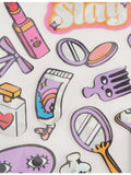 OMY make-up sticker sheet with 18 holographic stickers - British product