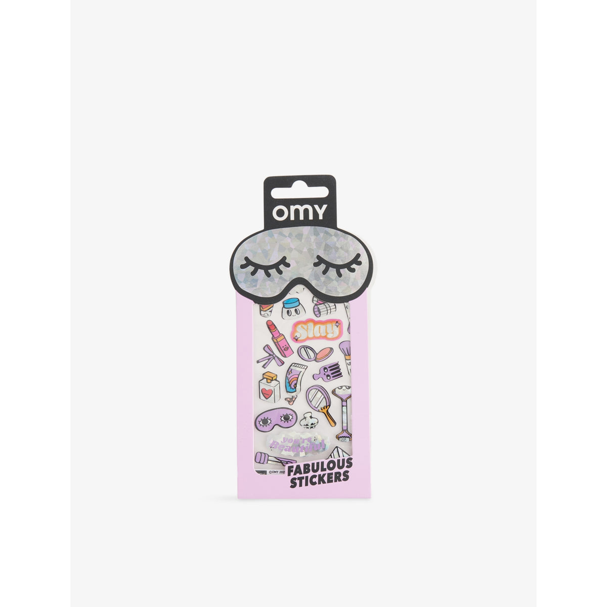 OMY make-up sticker sheet with 18 holographic stickers - British product
