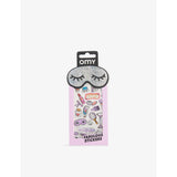 OMY make-up sticker sheet with 18 holographic stickers - British product