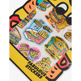 OMY big burger holographic sticker sheet (British brand)