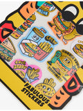 OMY big burger holographic sticker sheet (British brand)