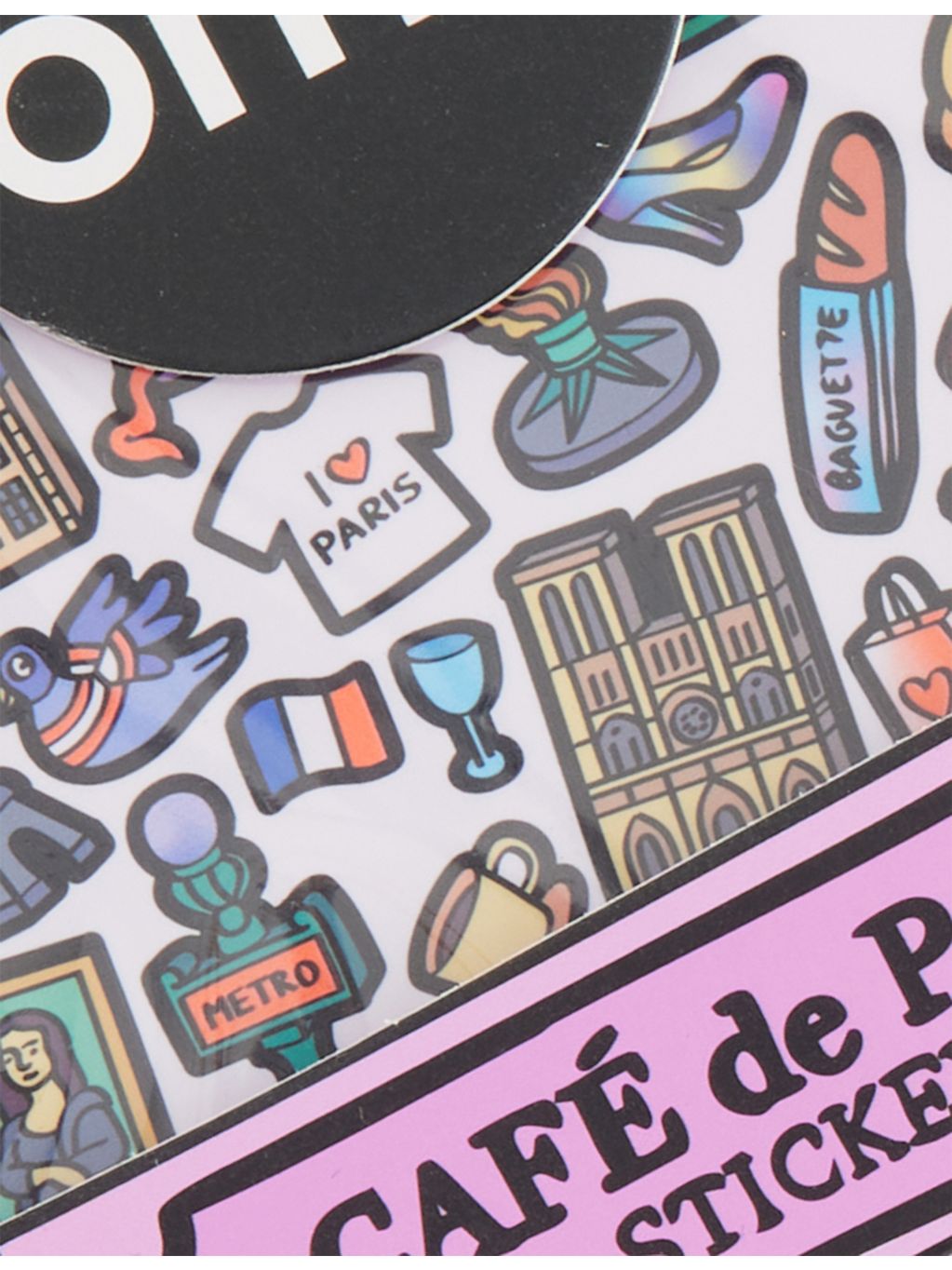 OMY Paris sticker sheet with 100 assorted stickers (British brand)