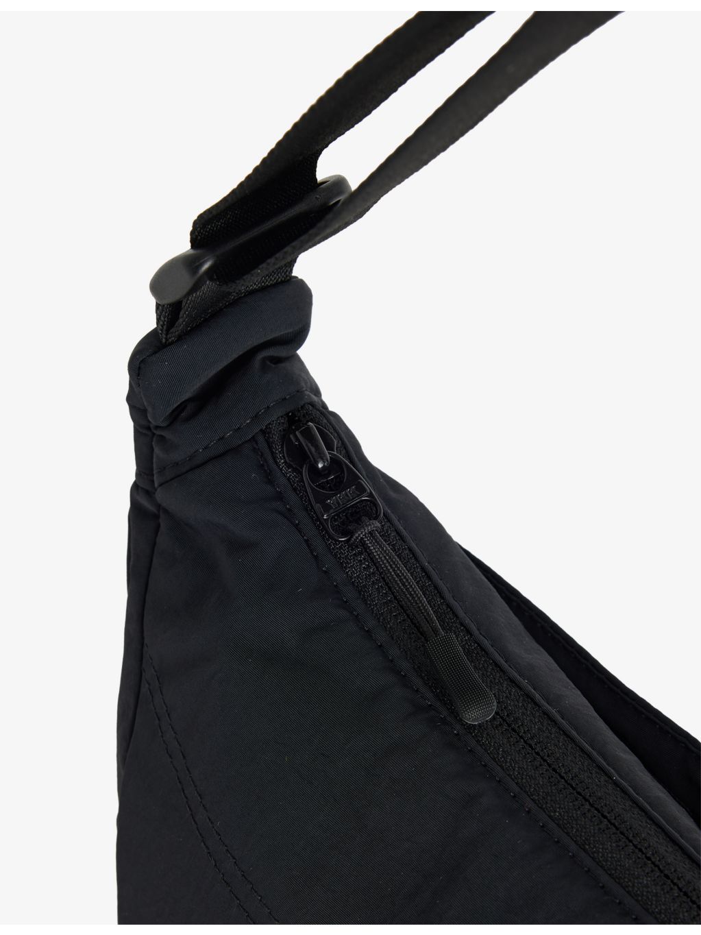 Gymshark Pleat nylon crossbody bag with adjustable strap, UK version