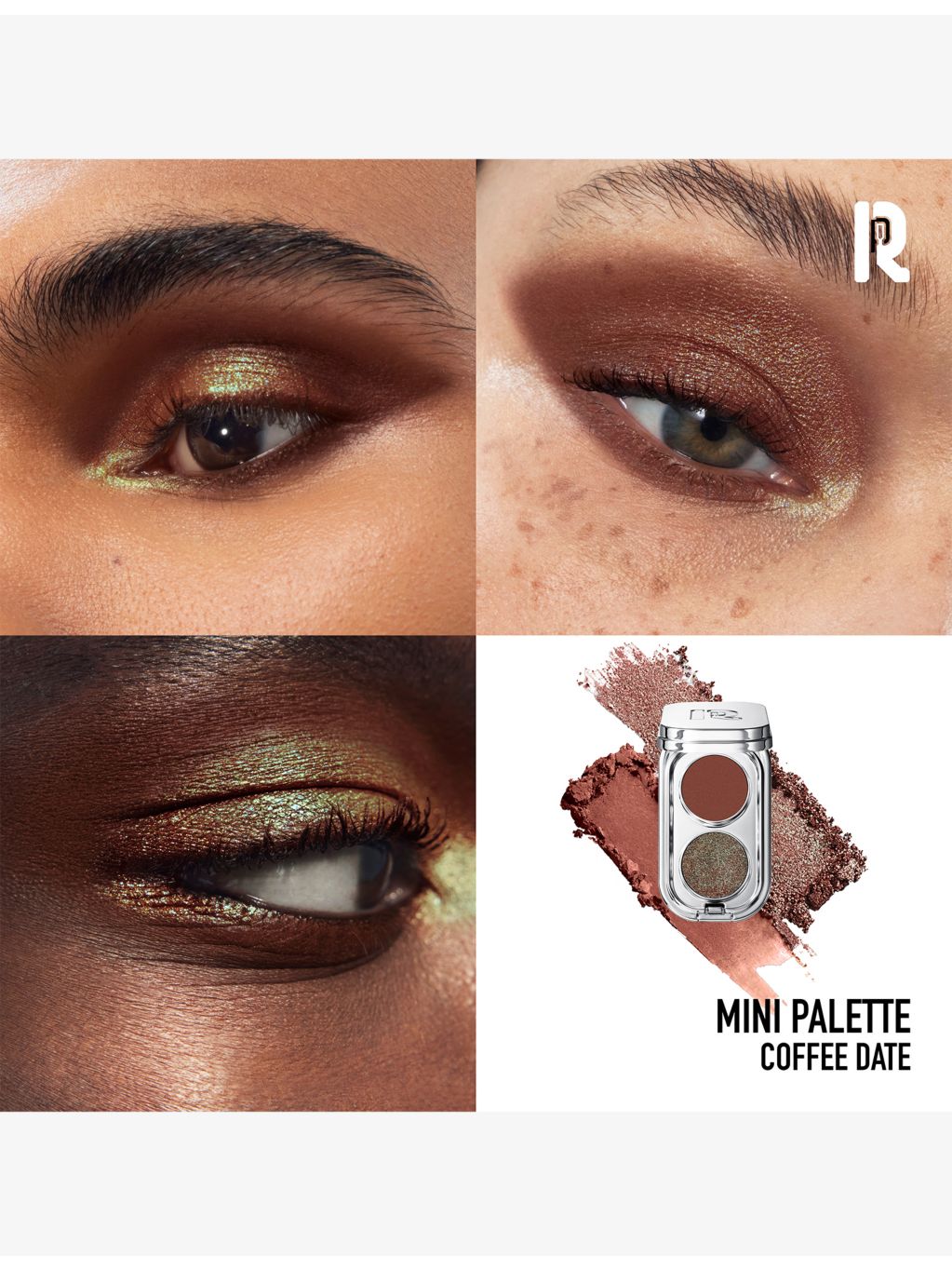 Rabanne mini eyeshadow duo palette 1.8g (British brand)
