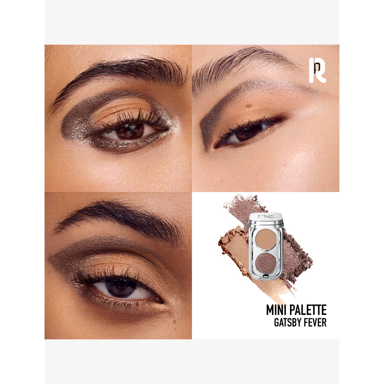 Rabanne mini eyeshadow duo palette 1.8g (British brand)