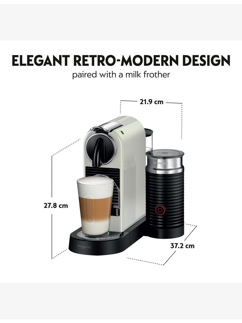 Nespresso Citiz coffee machine with milk frother, imported from the UK