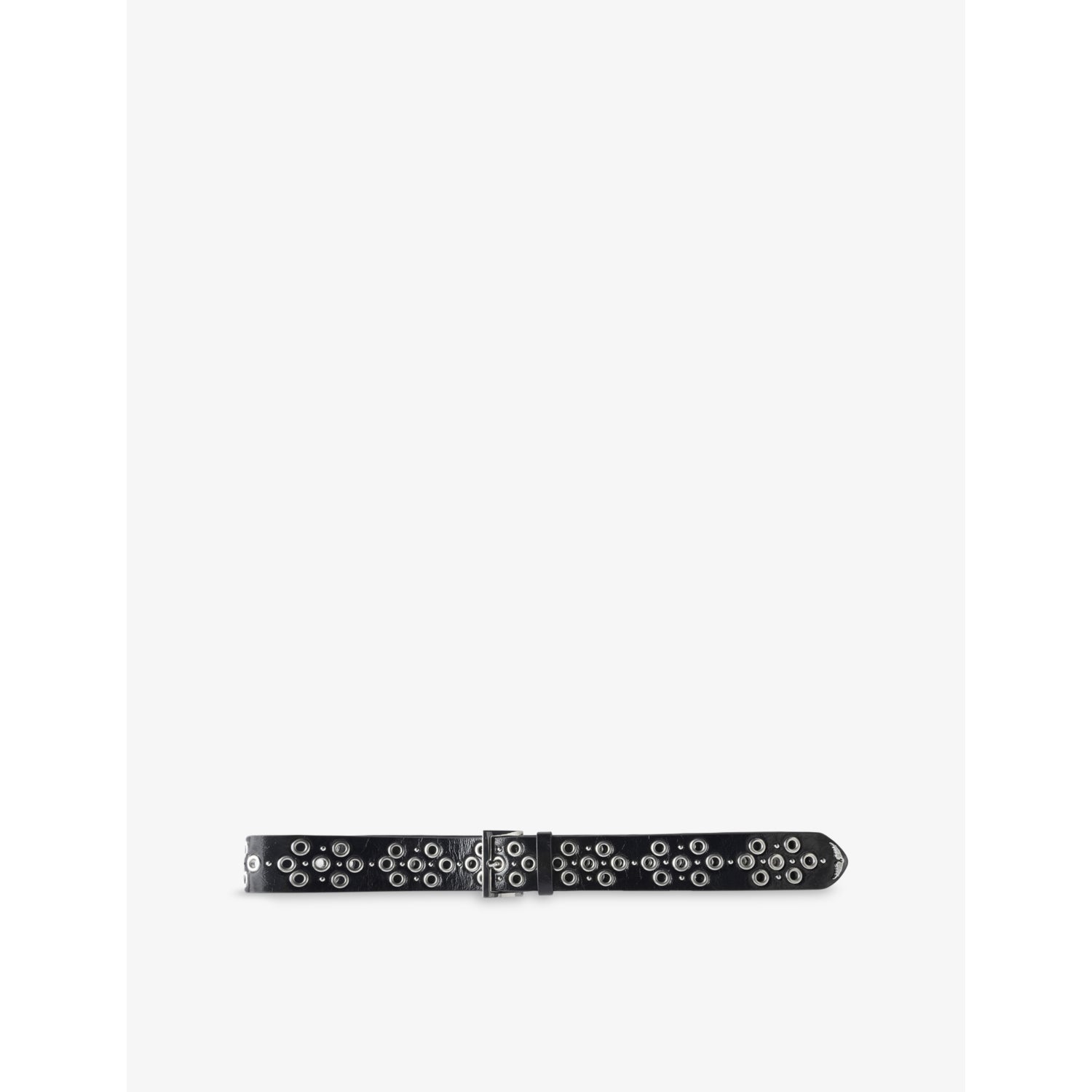 Starlight Eyelets Leather Belt - S