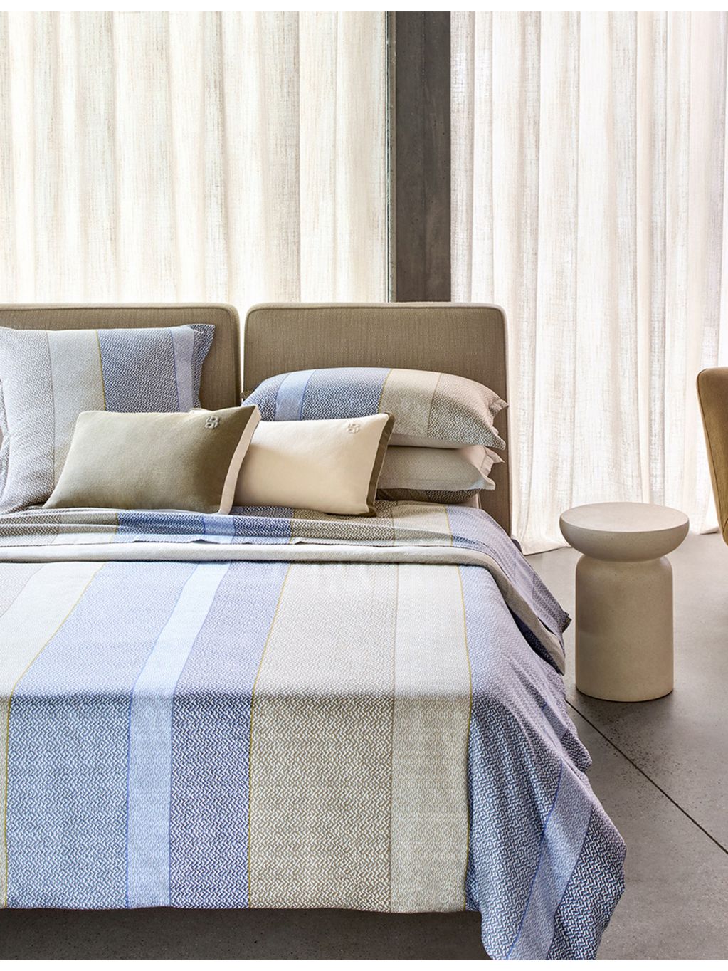 BOSS cotton pillowcase striped 50cm x 75cm, UK version