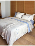 BOSS Azure Mist flat sheet super king - British product